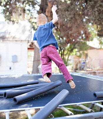 Kids trampoline safety secure